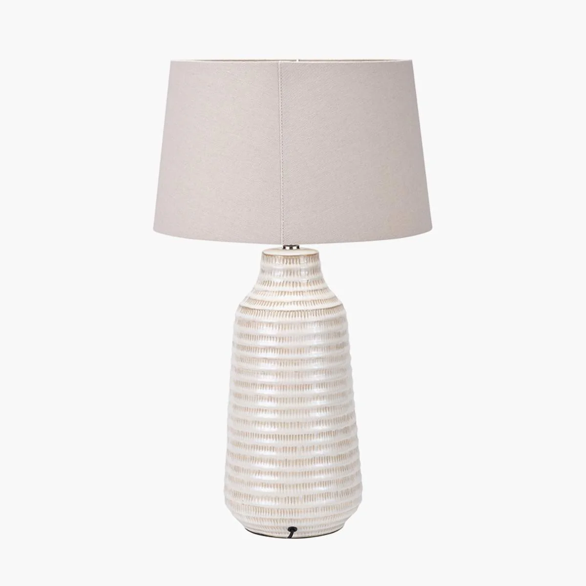 Pacific Lifestyle Nya Warm White Scratch Effect Ceramic Table Lamp - Image 3