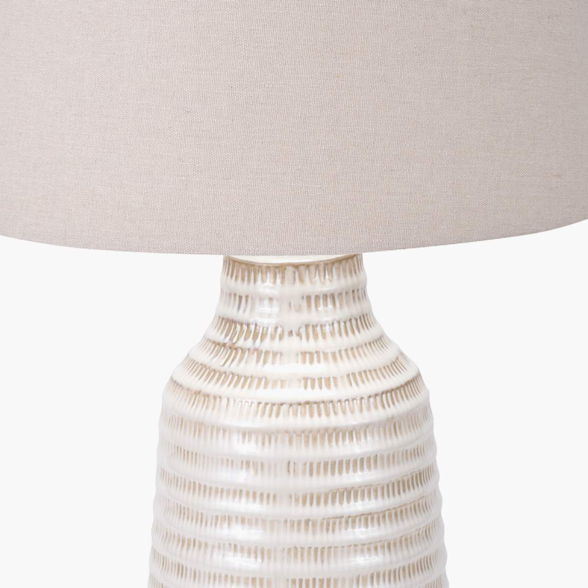 Pacific Lifestyle Nya Warm White Scratch Effect Ceramic Table Lamp - Image 4