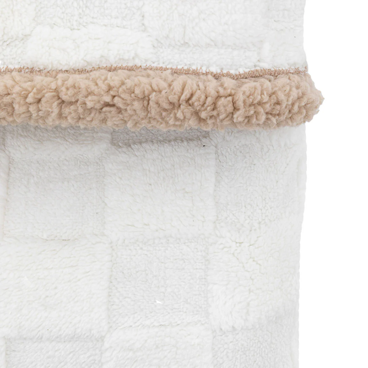 Gallery Direct Oakley Checked Sherpa Throw - Image 3