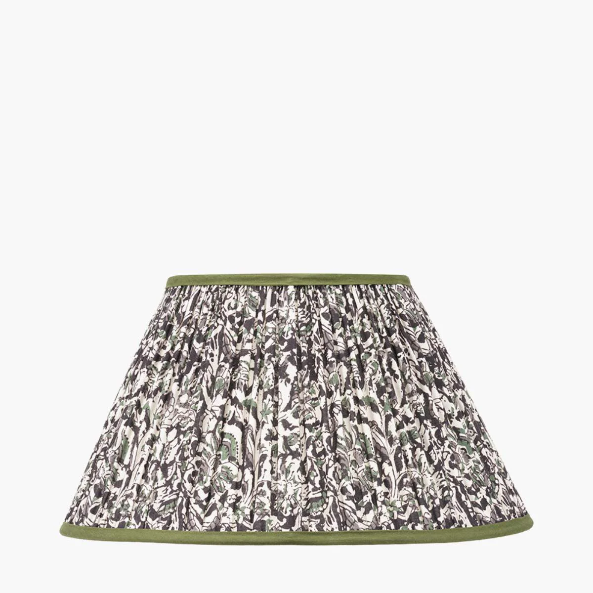 Pacific Lifestyle Ornella Green Floral Design Mushroom Pleat Empire Lamp Shade - Image 12