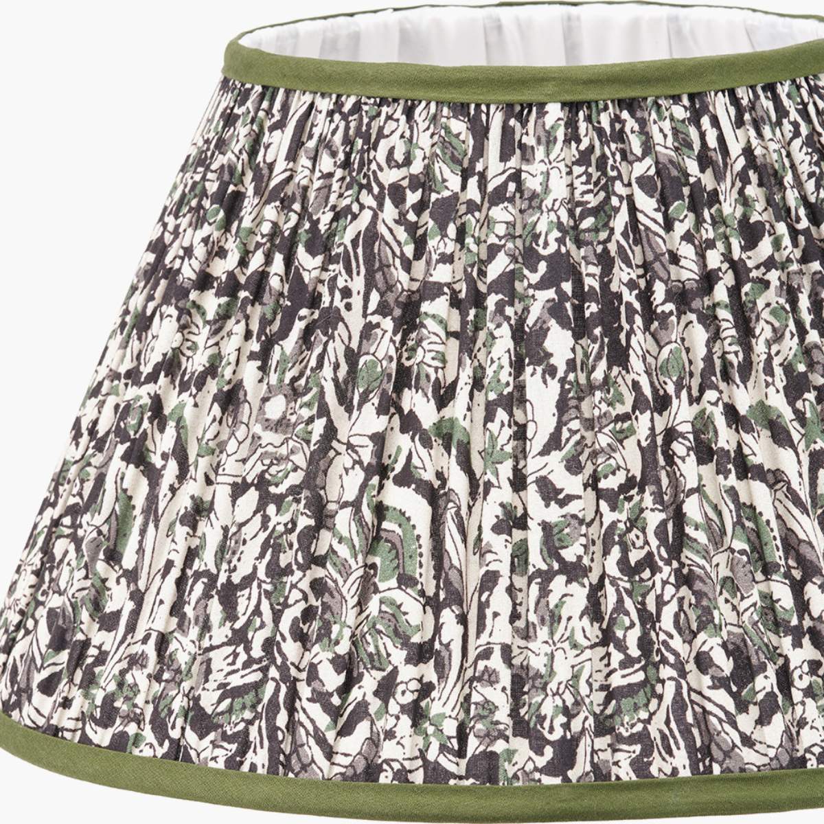 Pacific Lifestyle Ornella Green Floral Design Mushroom Pleat Empire Lamp Shade - Image 13