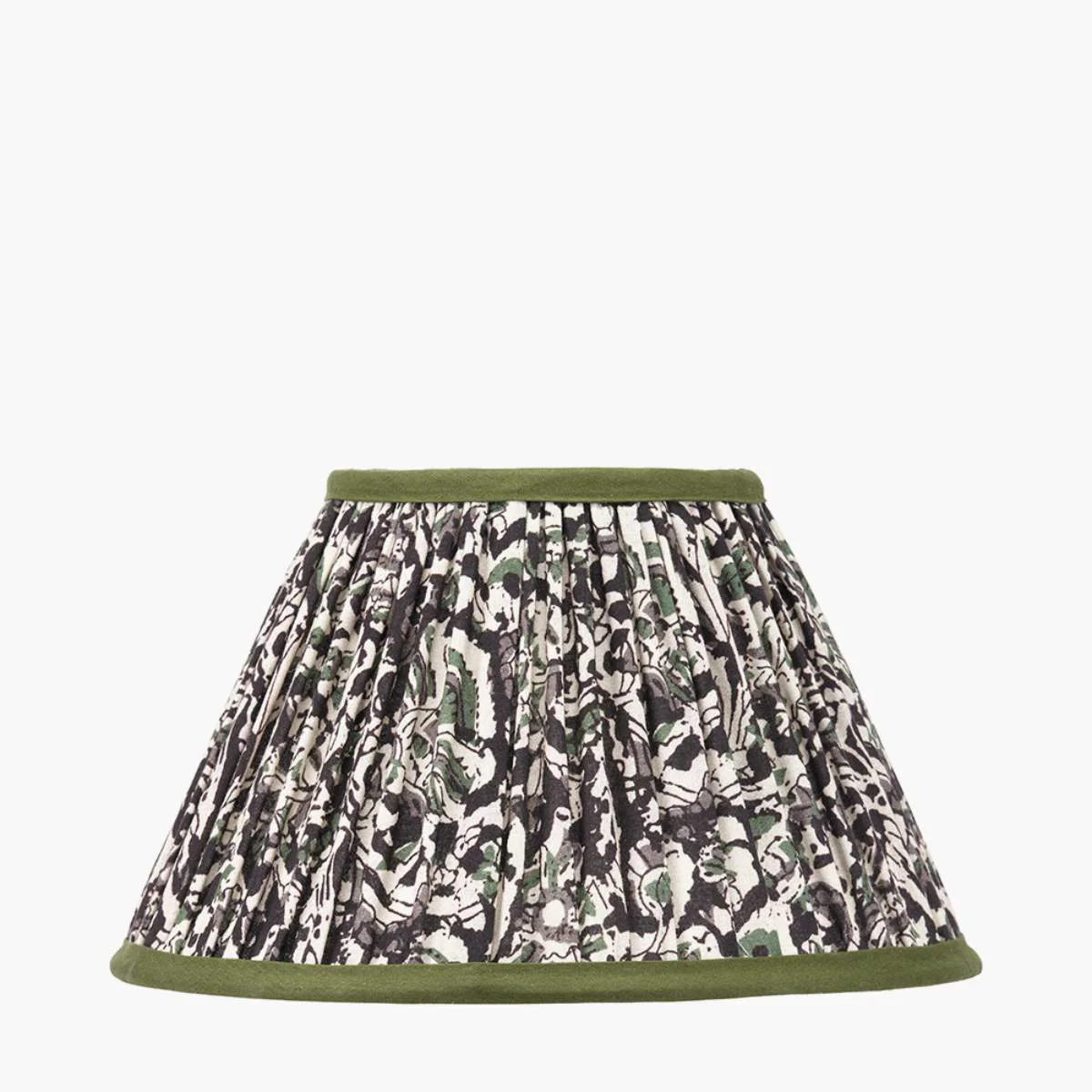 Pacific Lifestyle Ornella Green Floral Design Mushroom Pleat Empire Lamp Shade - Image 6