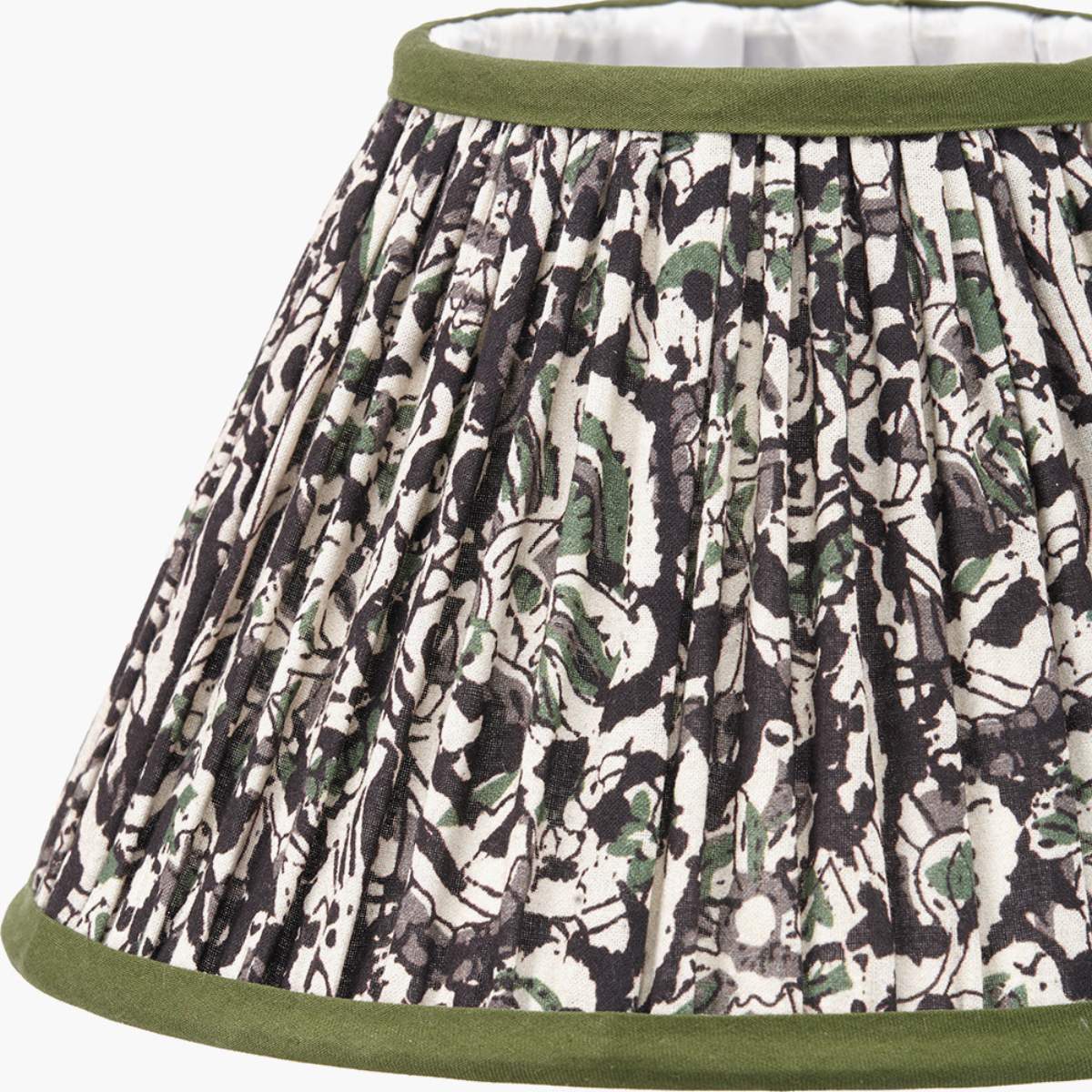 Pacific Lifestyle Ornella Green Floral Design Mushroom Pleat Empire Lamp Shade - Image 7