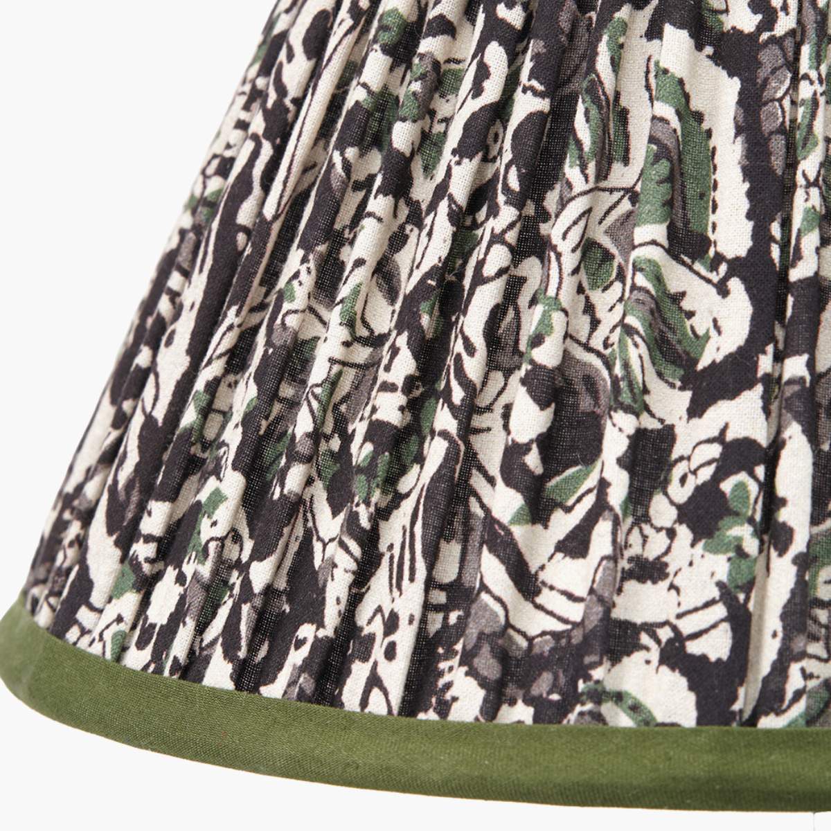 Pacific Lifestyle Ornella Green Floral Design Mushroom Pleat Empire Lamp Shade - Image 8