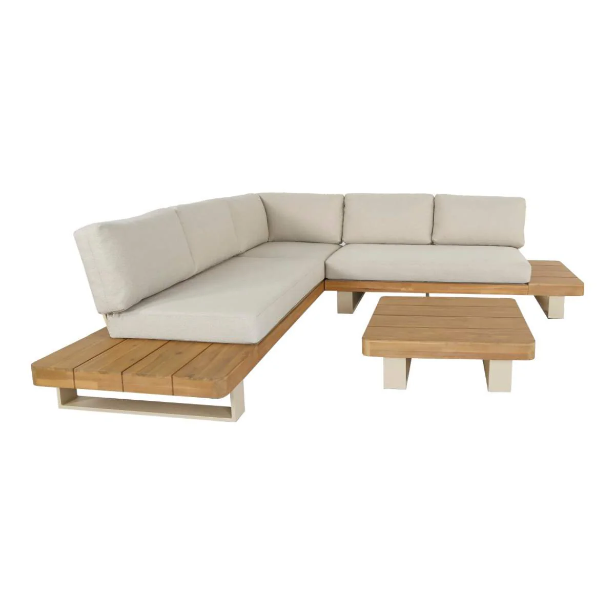 Pacific Lifestyle Osaka Latte Outdoor Corner Seating Set - Image 2