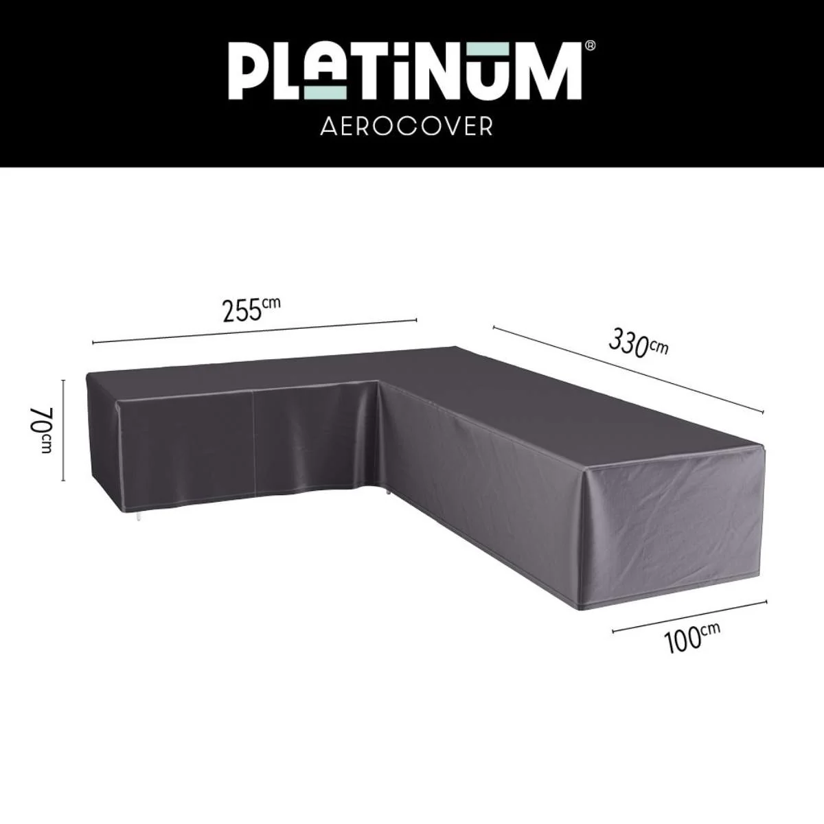 Pacific Lifestyle Outdoor Seating Set Aerocover Right Hand L-Shape 330 x 255 x 100 x 70 - Image 6
