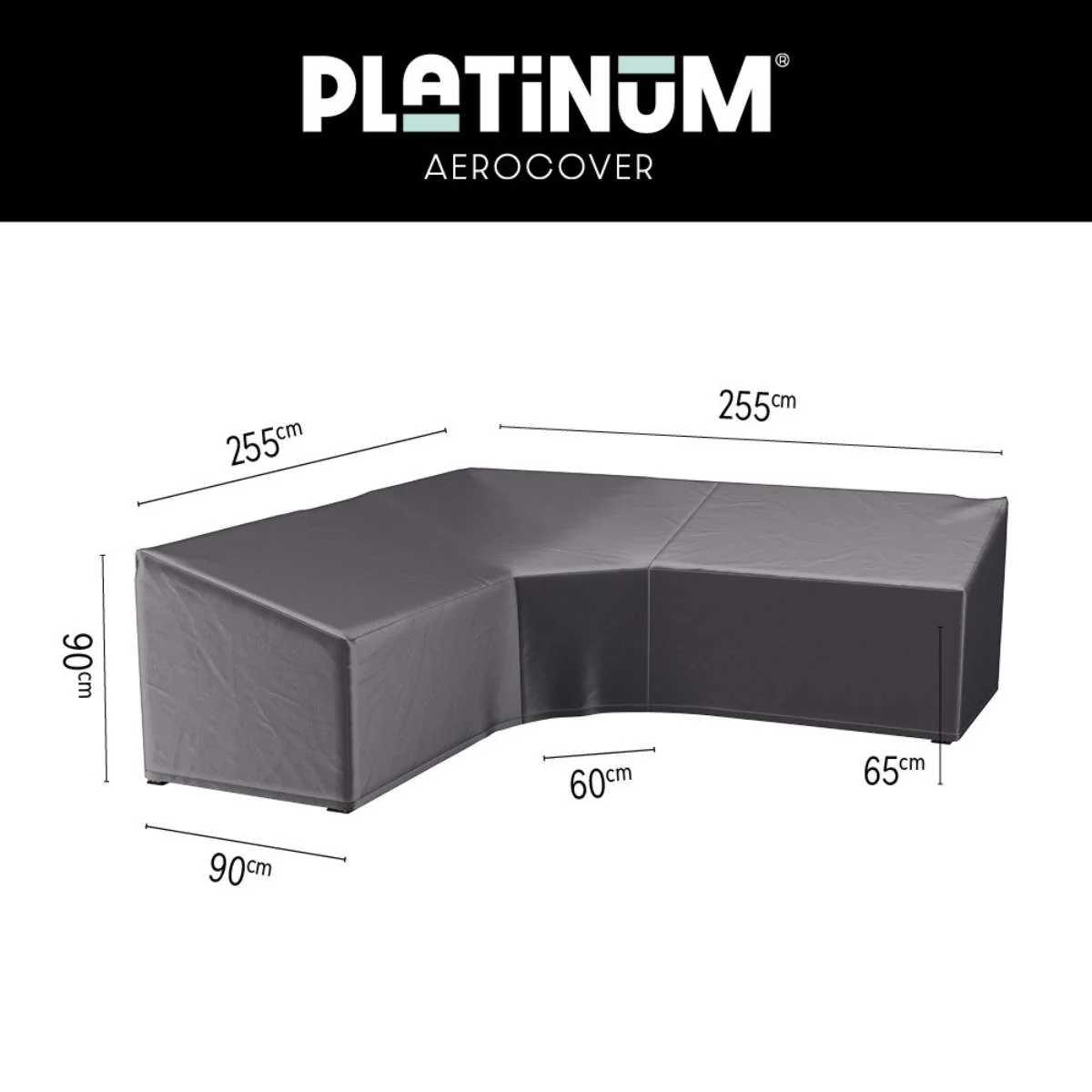 Pacific Lifestyle Outdoor Seating Set Aerocover Trapeeze 255x255x90x65x90cm - Image 4