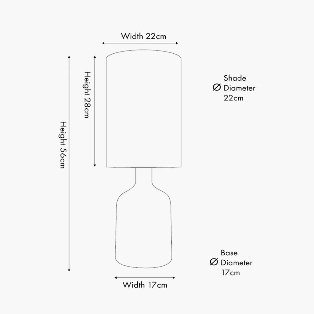 Pacific Lifestyle Palmino Brown Organic Glass Bottle Table Lamp - Image 9