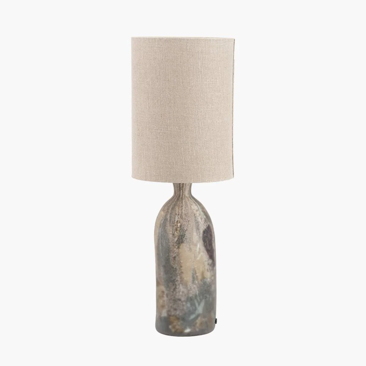 Pacific Lifestyle Palmino Brown Tall Organic Glass Bottle Table Lamp - Image 2