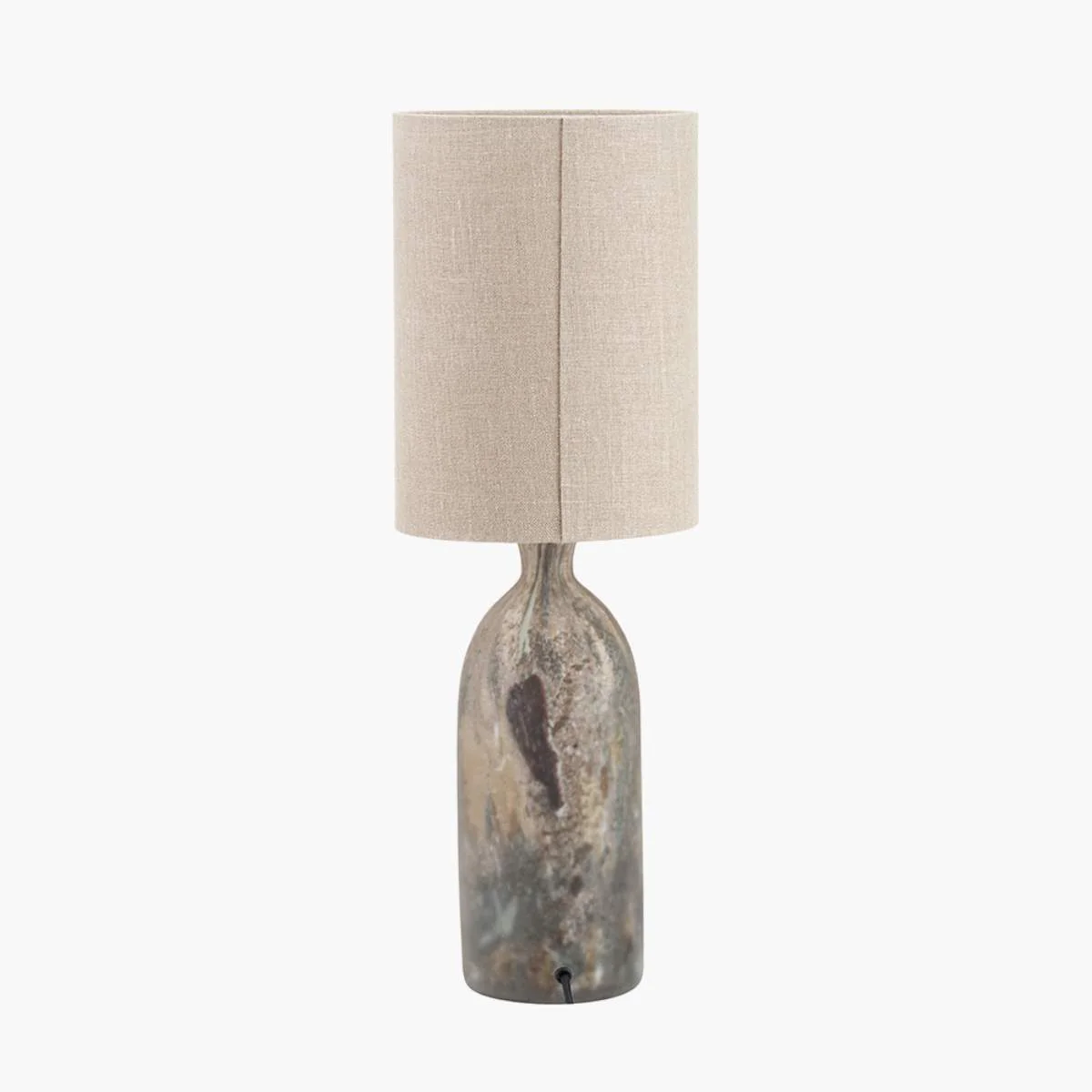 Pacific Lifestyle Palmino Brown Tall Organic Glass Bottle Table Lamp - Image 3