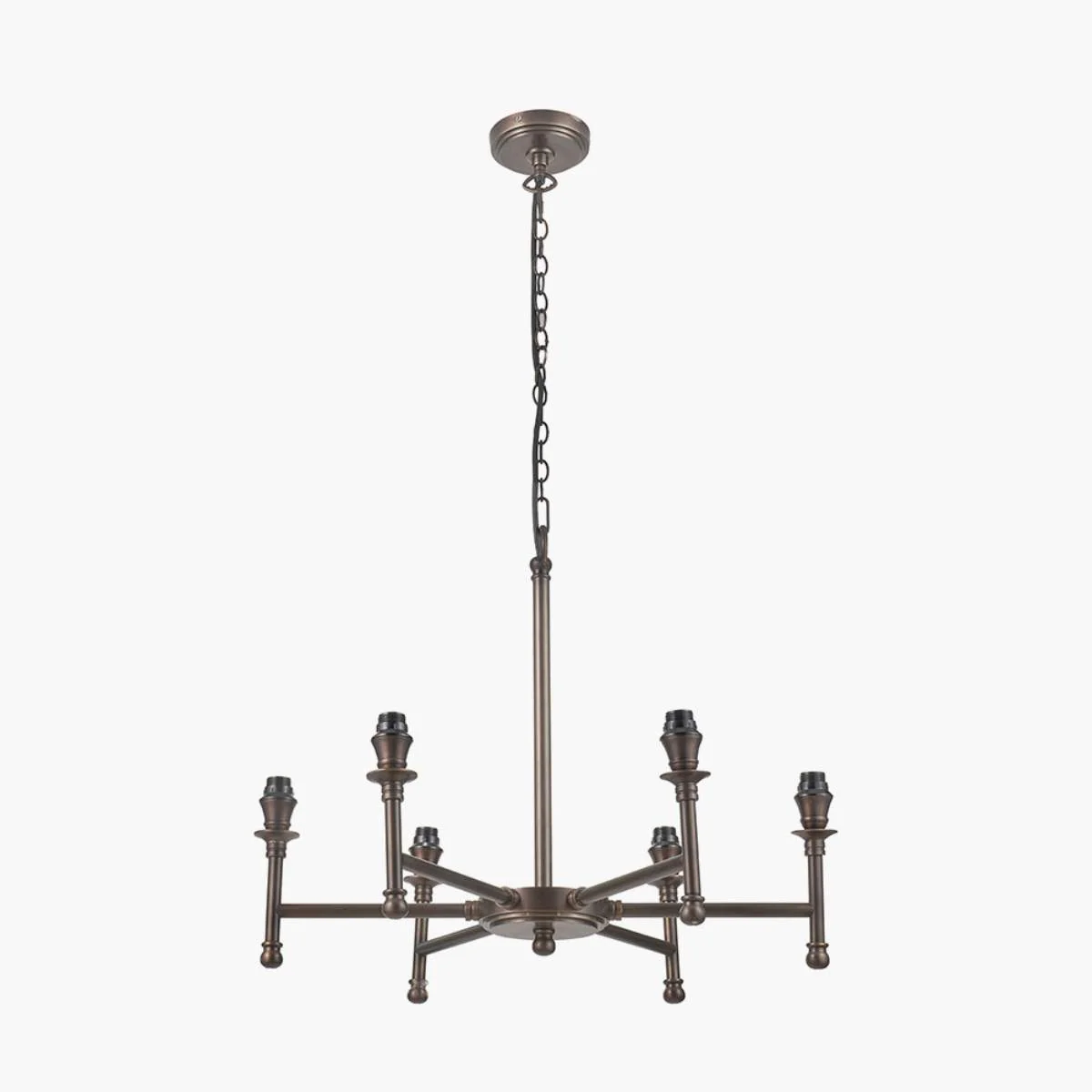 Pacific Lifestyle Piero Antique Bronze Metal 6 Arm Pendant
