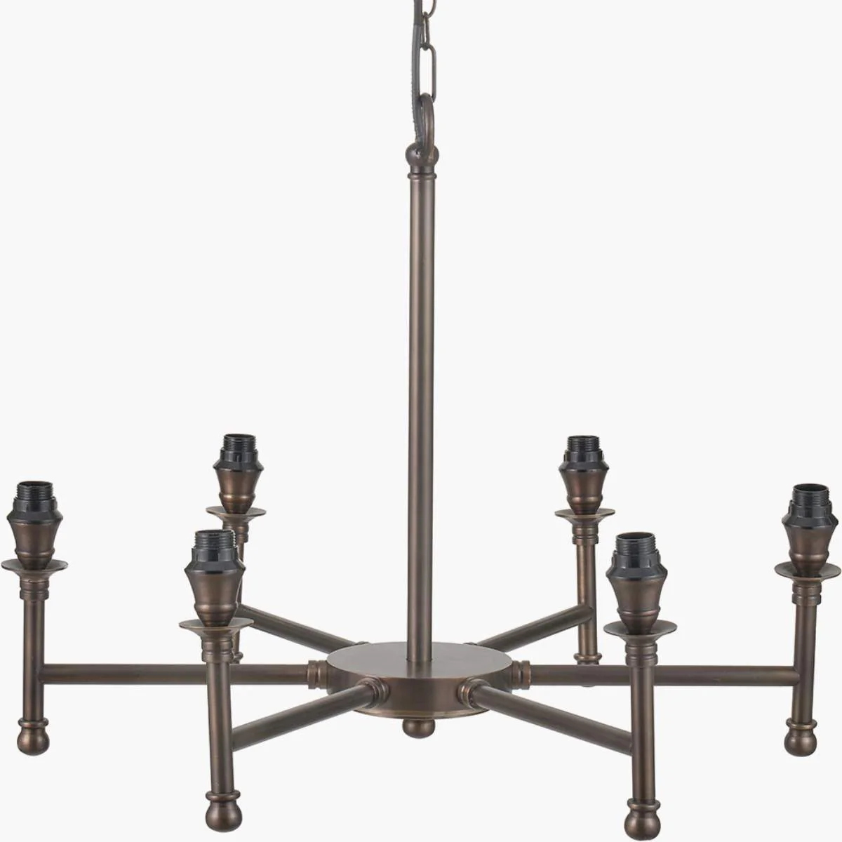 Pacific Lifestyle Piero Antique Bronze Metal 6 Arm Pendant - Image 2