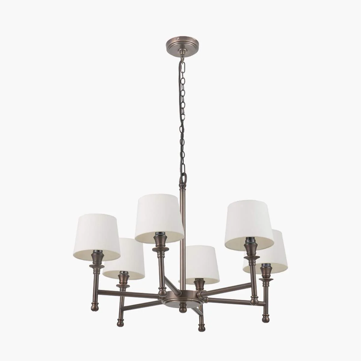 Pacific Lifestyle Piero Antique Bronze Metal 6 Arm Pendant - Image 9