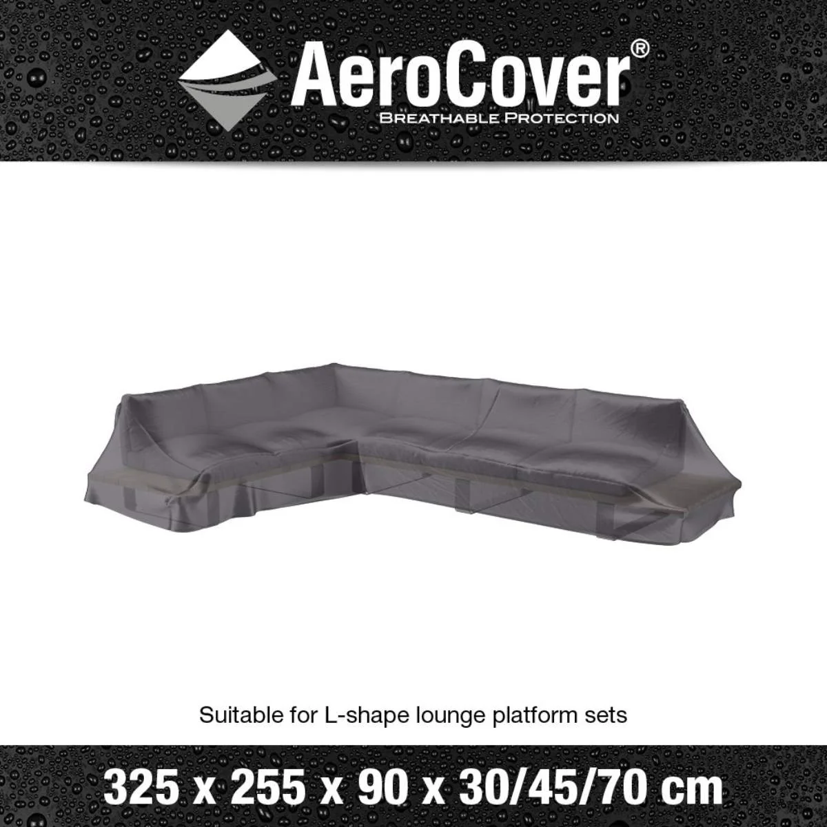 Pacific Lifestyle Platform Aerocover Right Hand 325x255x90xH30/45/70cm high