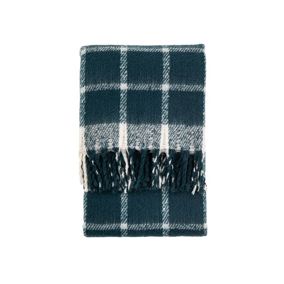 Gallery Direct Poly Faux Mohair Check Throw
