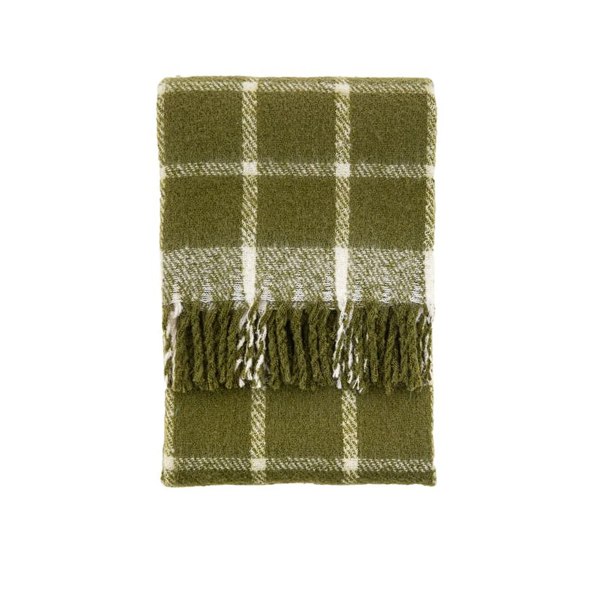 Gallery Direct Poly Faux Mohair Check Throw - Image 2