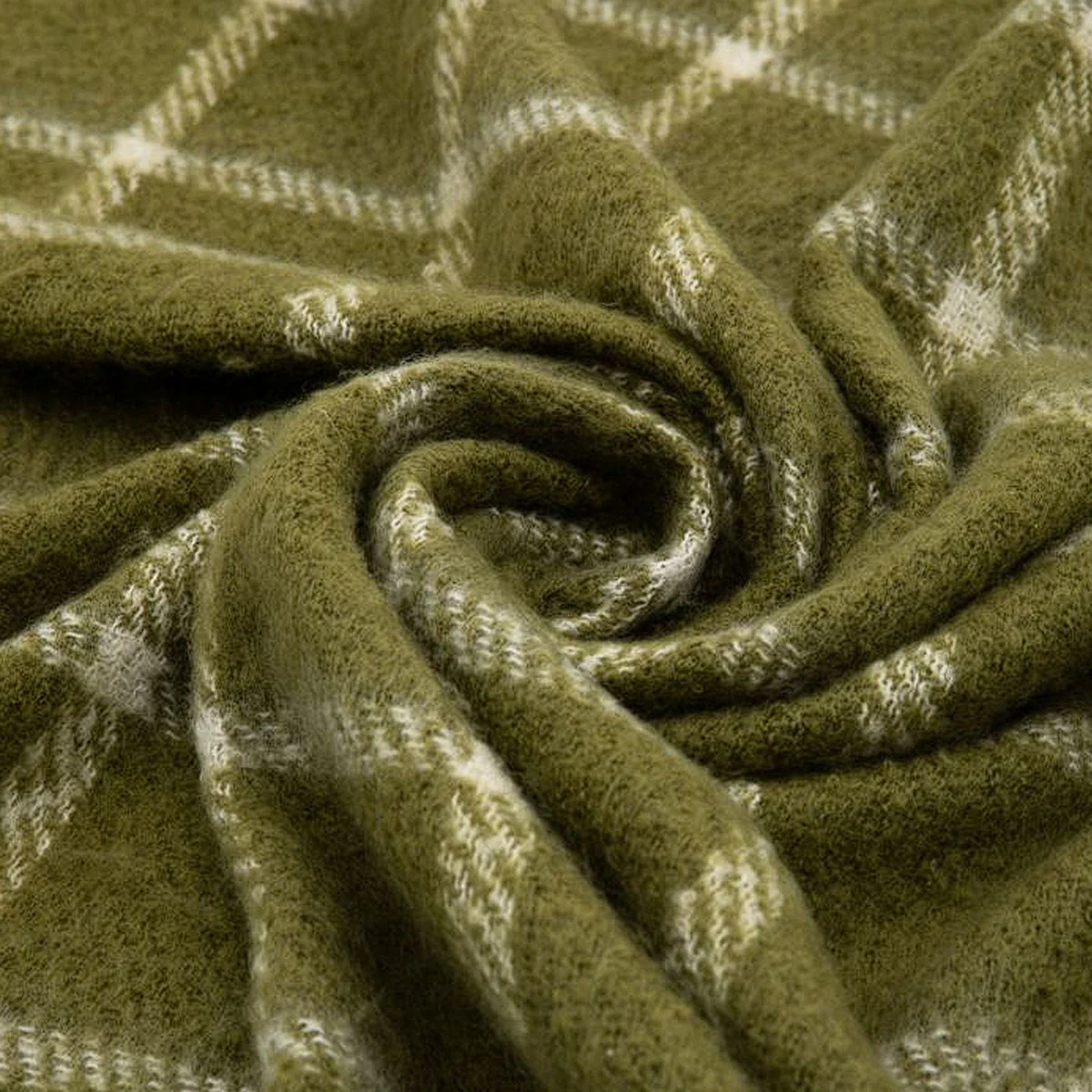 Gallery Direct Poly Faux Mohair Check Throw - Image 5