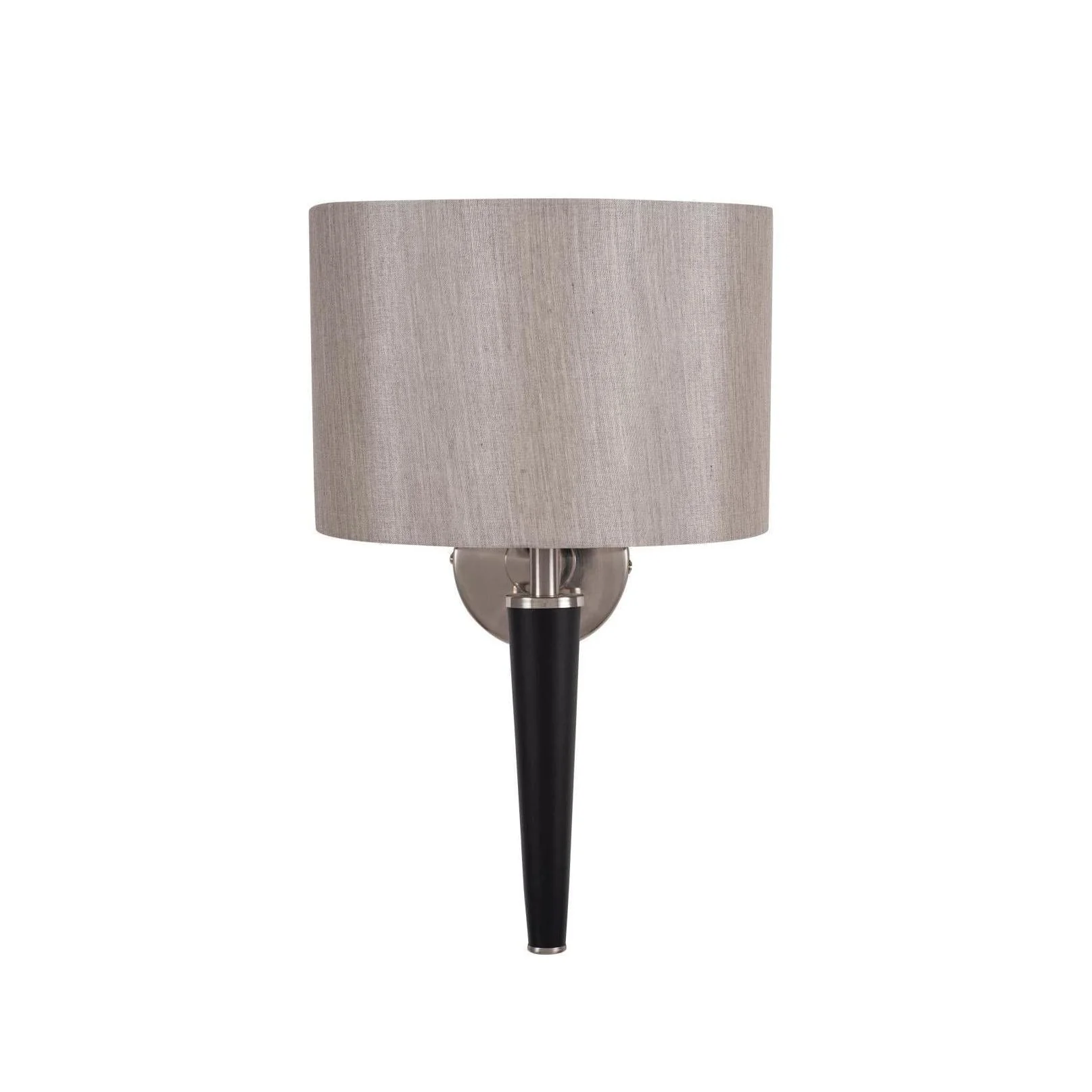 Pacific Lifestyle Rasmus Brushed Silver and Matt Black Metal Wall Light - Image 3
