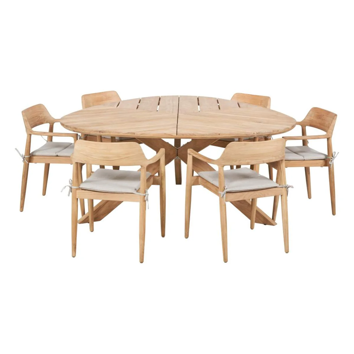 Pacific Lifestyle Reuleaux / Salita Outdoor 6 Seater Dining Set