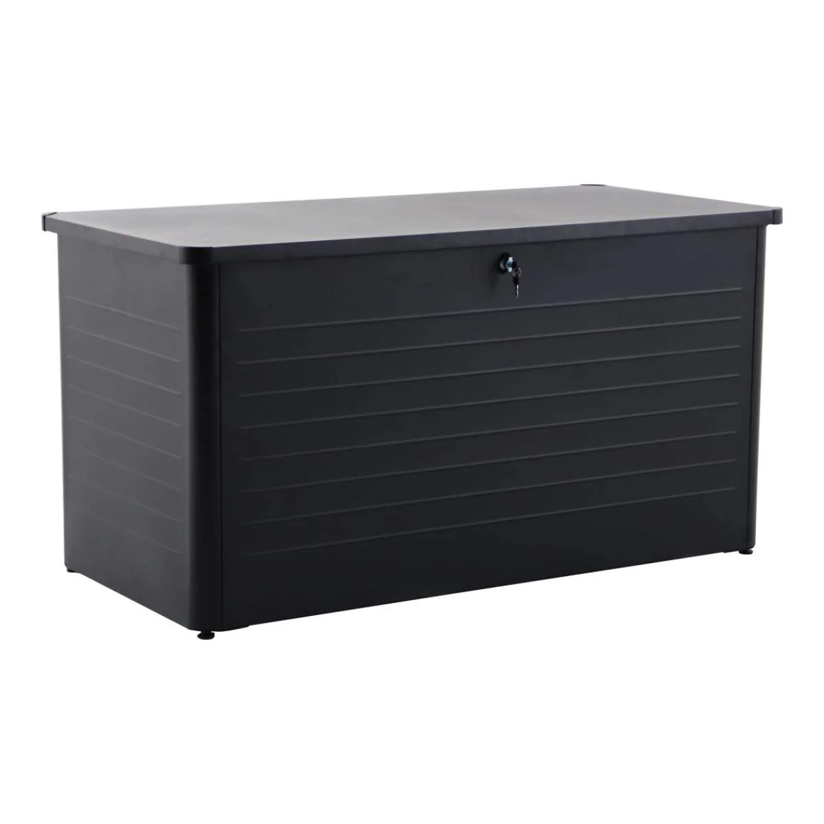 Pacific Lifestyle Rhode Island Large Galvanised Steel Cushion Box Black - Image 2