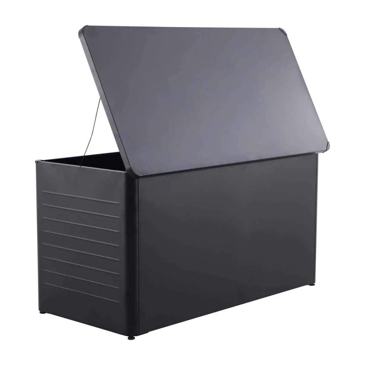 Pacific Lifestyle Rhode Island Large Galvanised Steel Cushion Box Black - Image 7