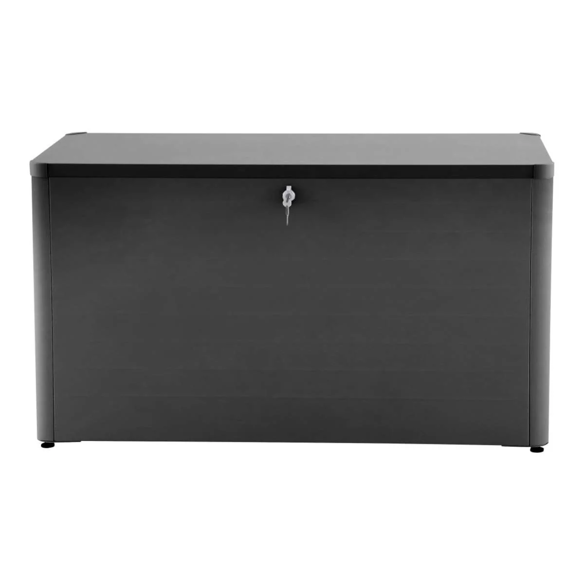 Pacific Lifestyle Rhode Island Small Galvanised Steel Cushion Box Black