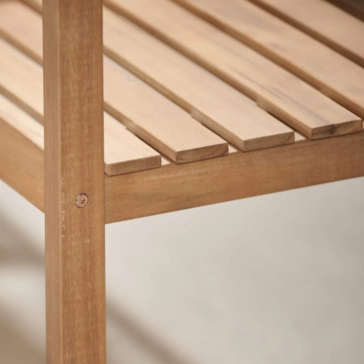 Pacific Lifestyle Richmond Light Teak Outdoor Bench with Pop Up Table - Image 3