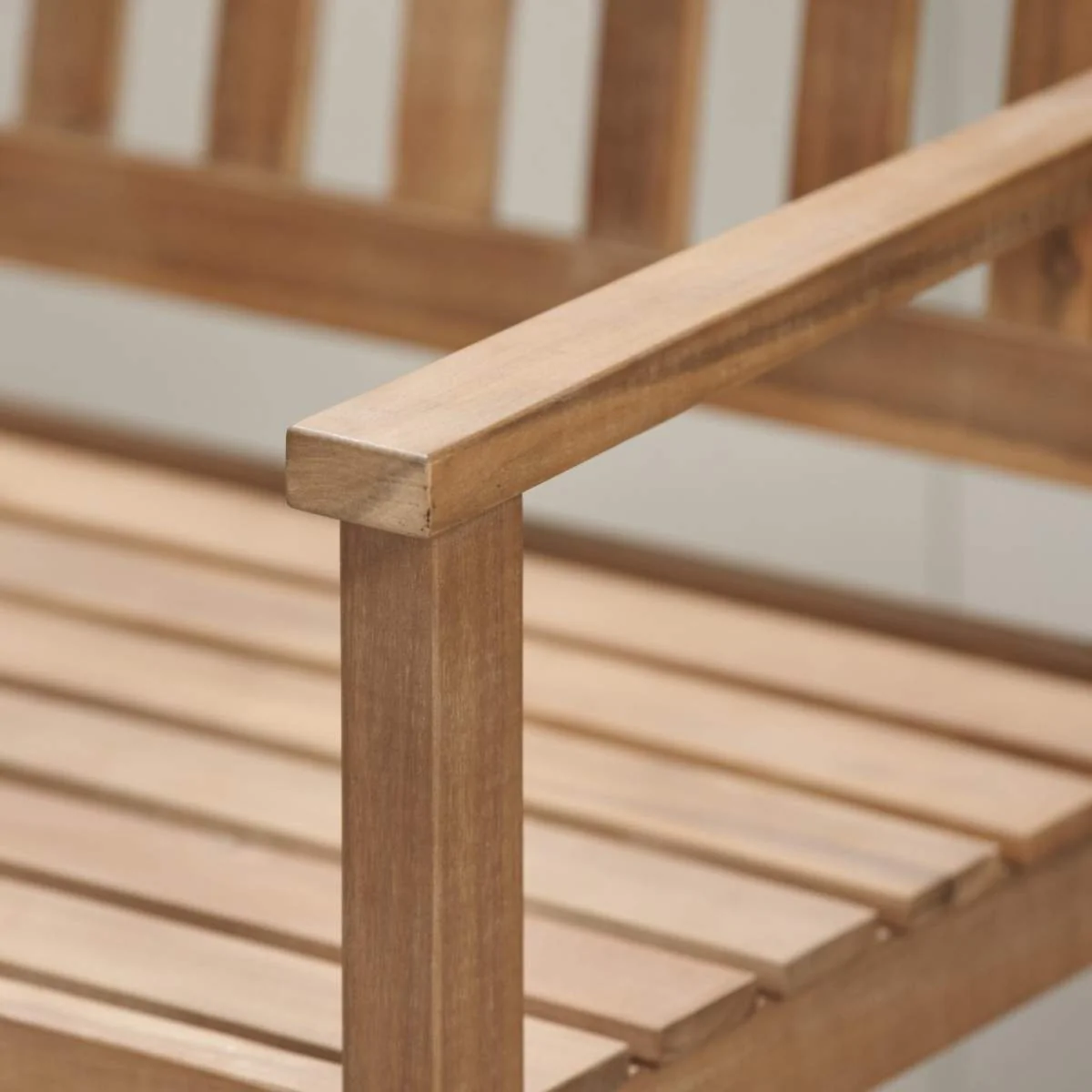 Pacific Lifestyle Richmond Light Teak Outdoor Bench with Pop Up Table - Image 4
