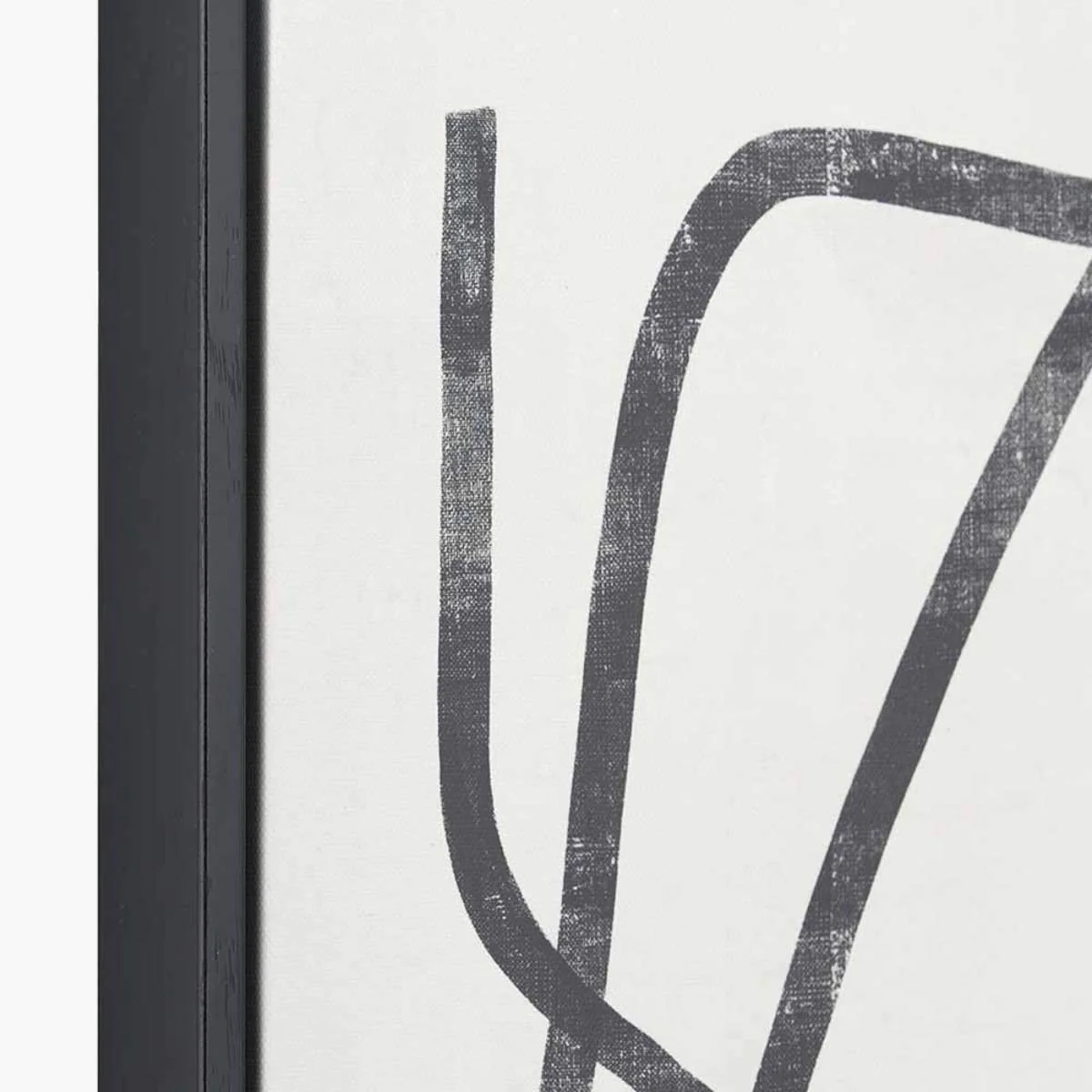 Pacific Lifestyle S/2 Black Squiggle Print Canvases with Black Frames - Image 4