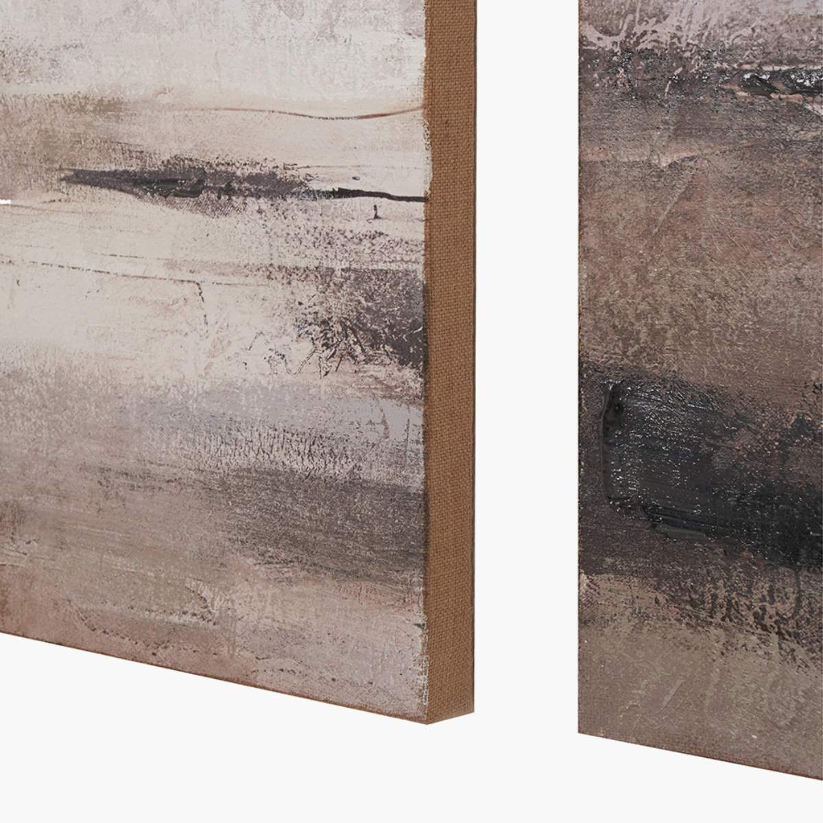 Pacific Lifestyle S/3 Grey and Neutrals Abstract Landscape Canvases - Image 5