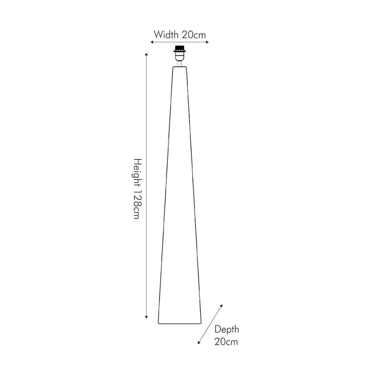 Pacific Lifestyle Seacomb Rattan Pyramid Floor Lamp Base - Image 5