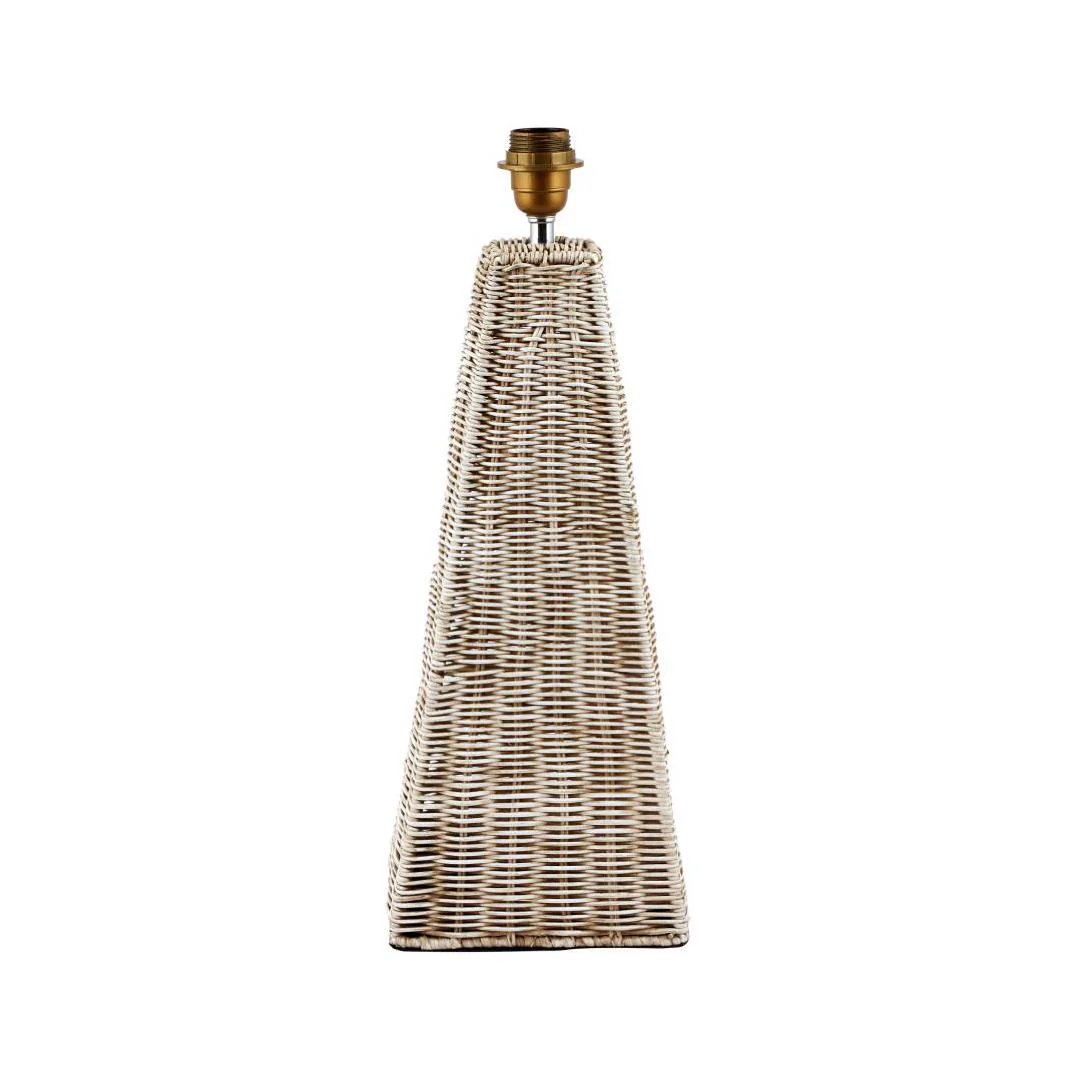 Pacific Lifestyle Seacomb Rattan Pyramid Table Lamp Base