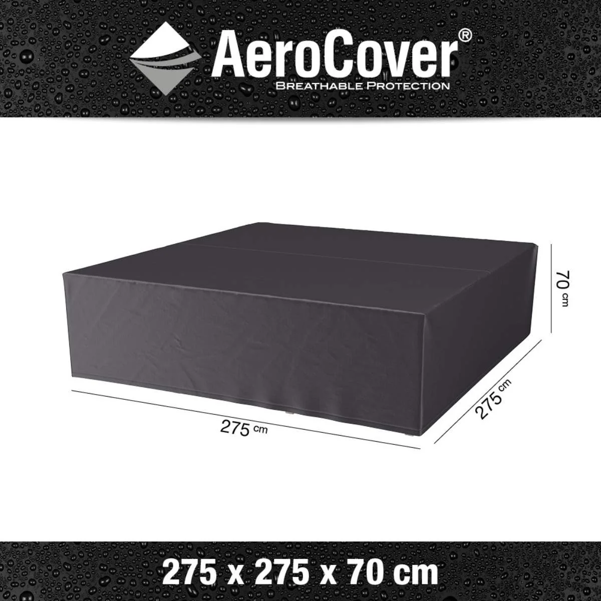 Pacific Lifestyle Seating Set Aerocover Square 275 x 70cm high - Image 2