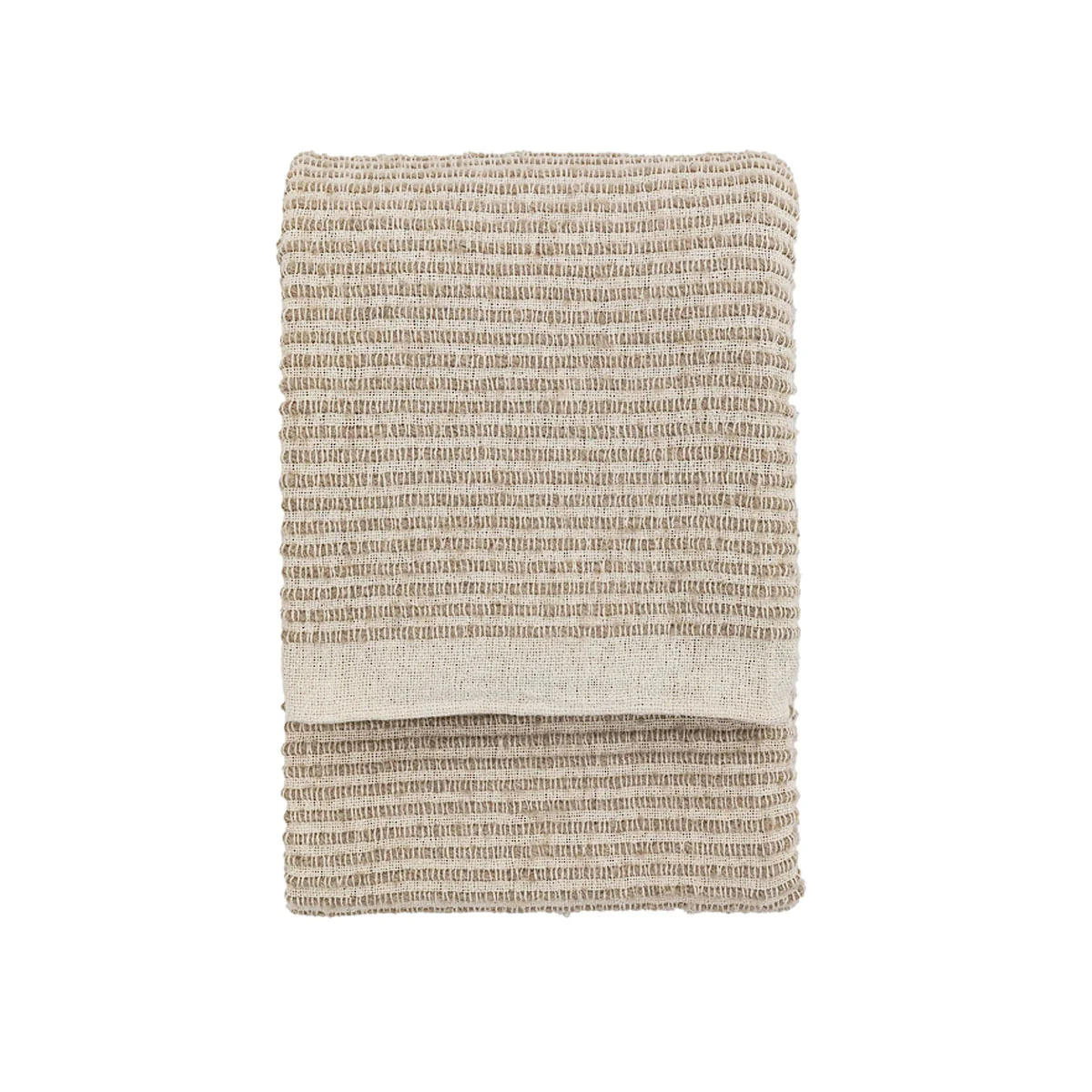 Gallery Direct Side Fringe Throw Cream