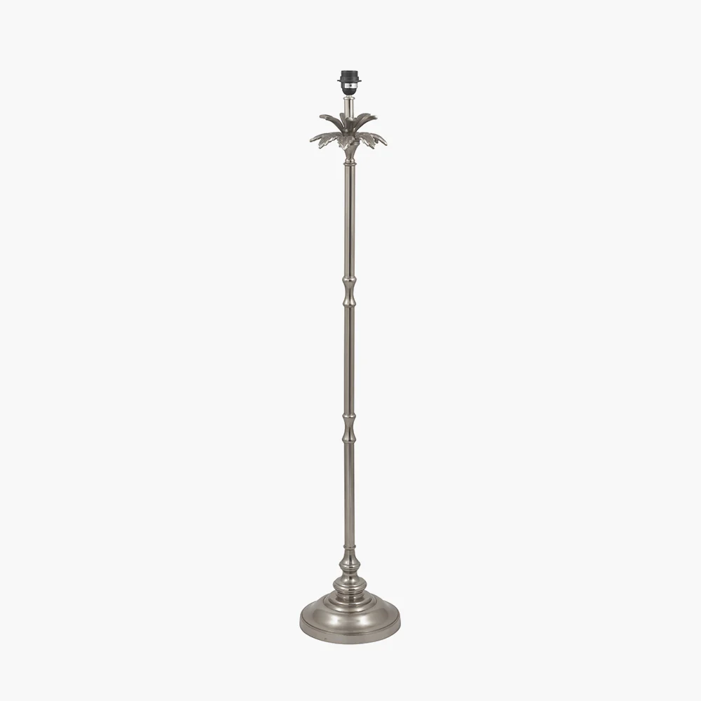 Pacific Lifestyle Sigurd Nickel Metal Palm Tree Floor Lamp Base - Image 2