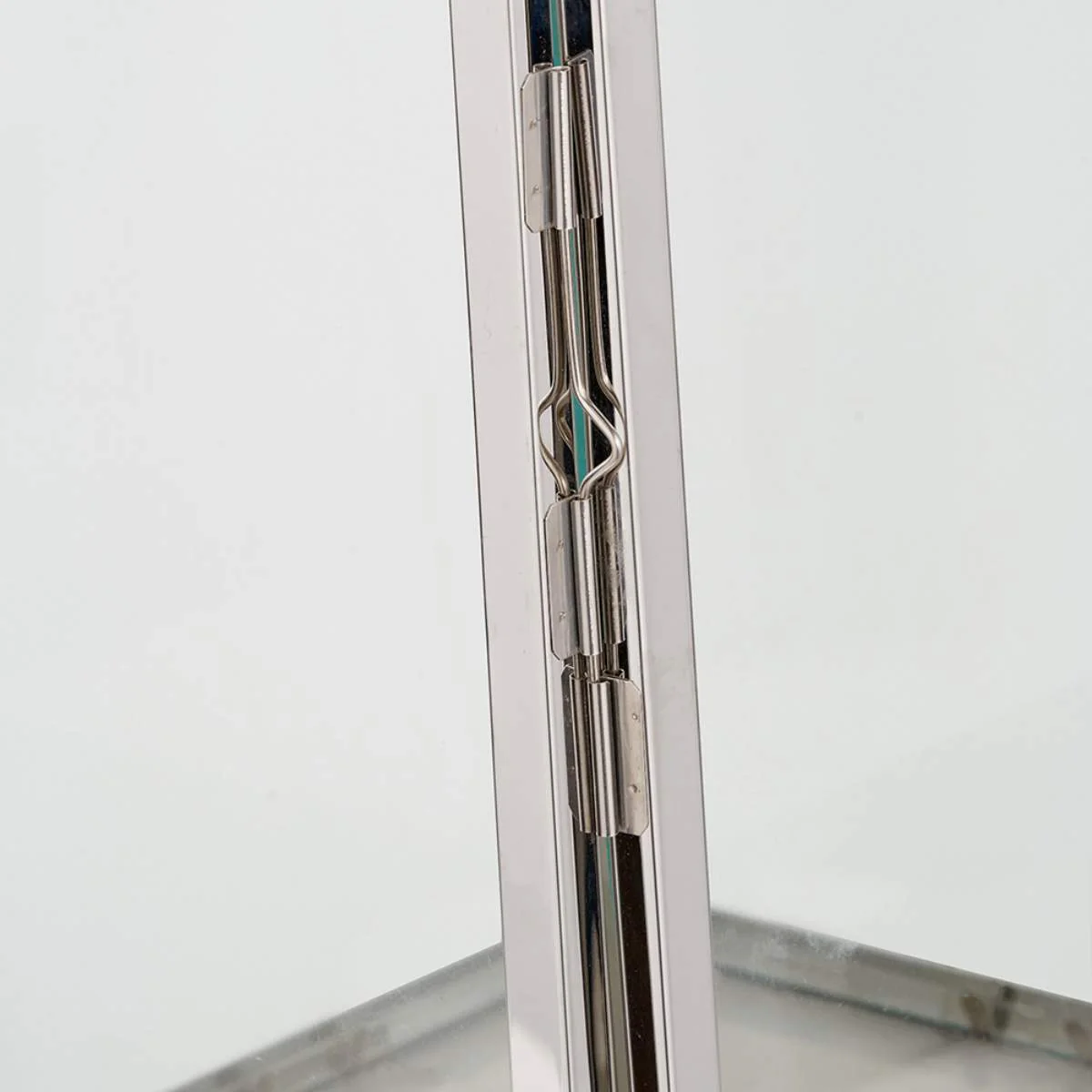 Pacific Lifestyle Silver Stainless Steel and Glass Rectangular Lantern - Image 6