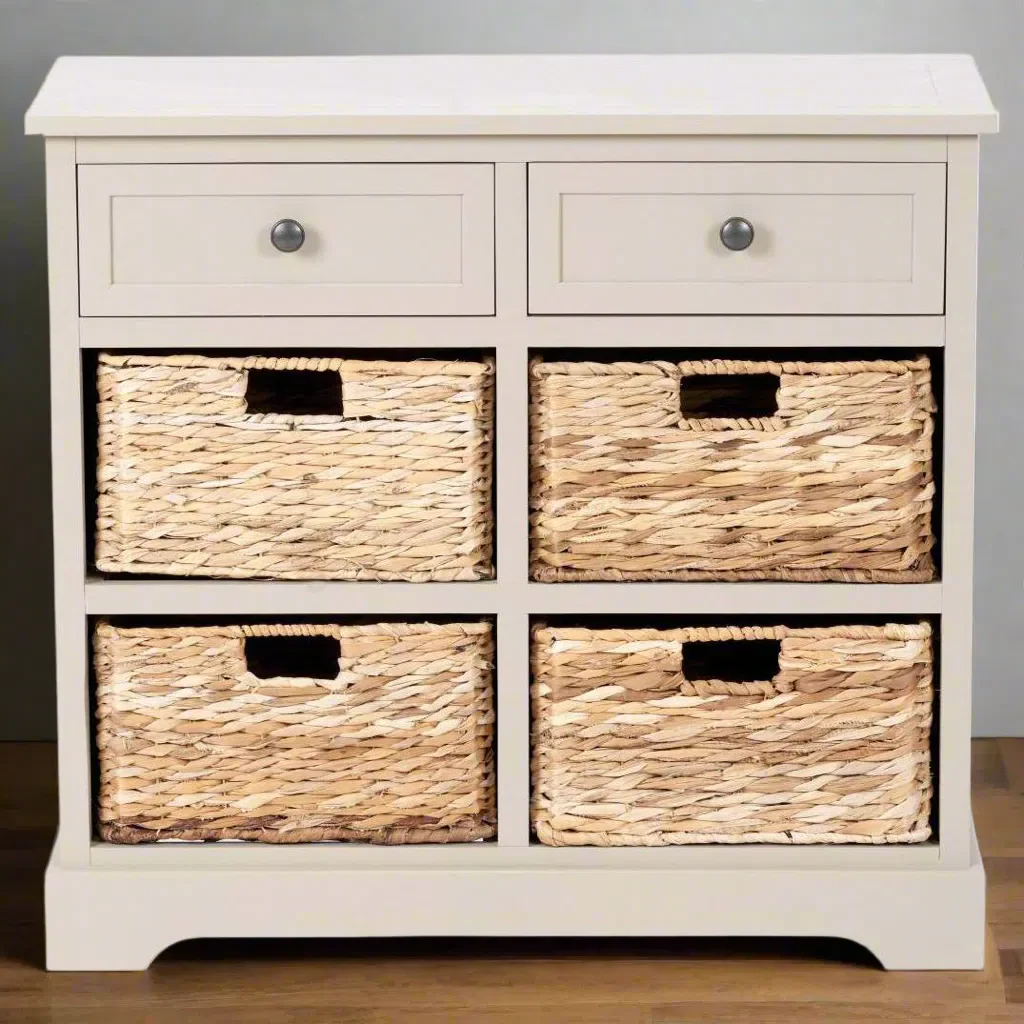 Pacific Lifestyle Sivert Putty Pine Storage Unit - Image 2