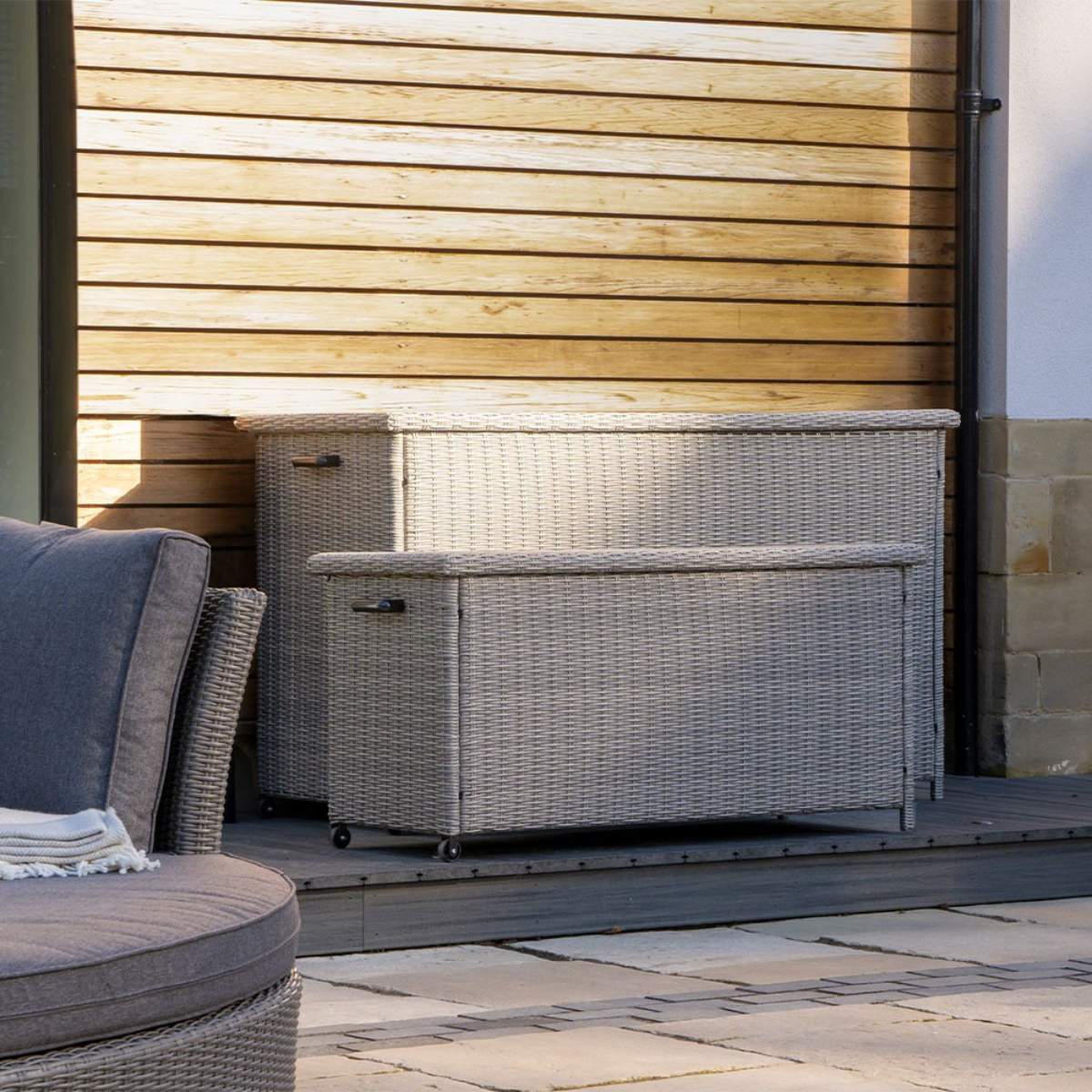 Pacific Lifestyle Slate Grey Large Cushion Box K/D - Image 16