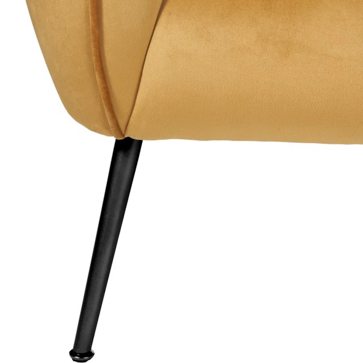 Pacific Lifestyle Soren Gold Velvet and Metal Sofa - Image 10