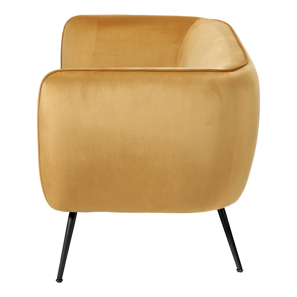 Pacific Lifestyle Soren Gold Velvet and Metal Sofa - Image 11