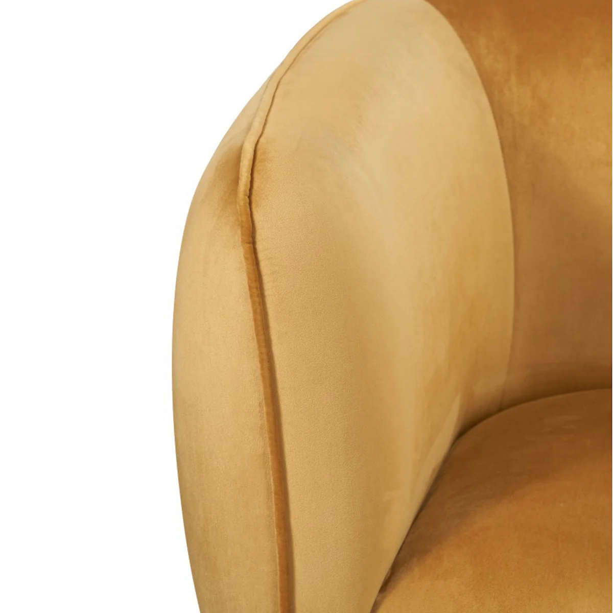 Pacific Lifestyle Soren Gold Velvet and Metal Sofa - Image 5