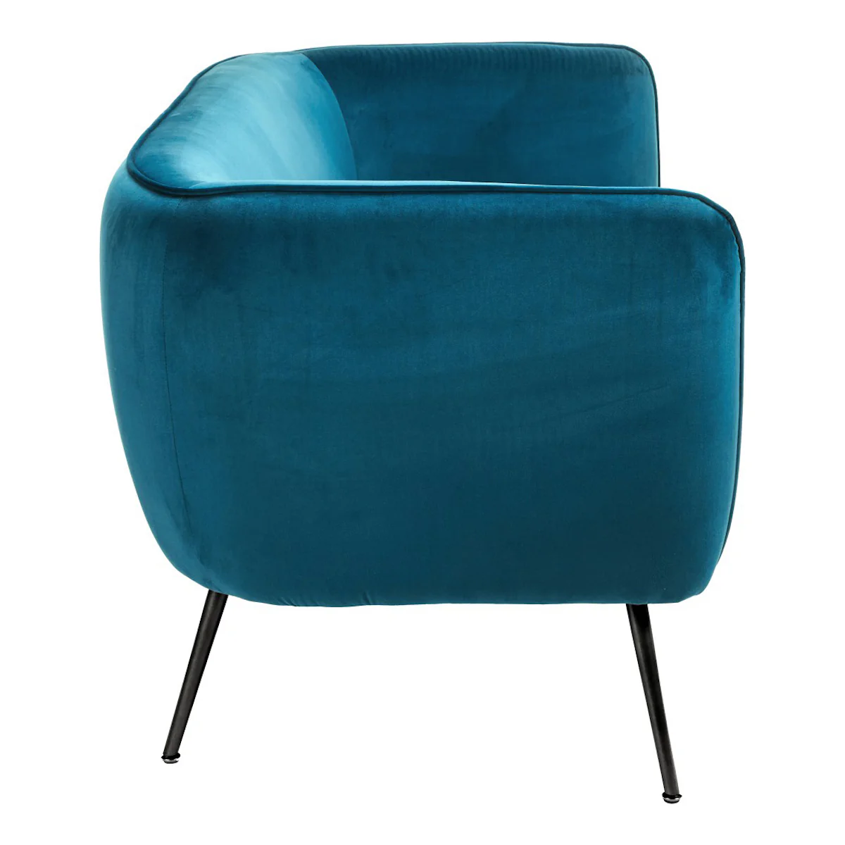 Pacific Lifestyle Soren Sapphire Blue Velvet and Metal Sofa - Image 11