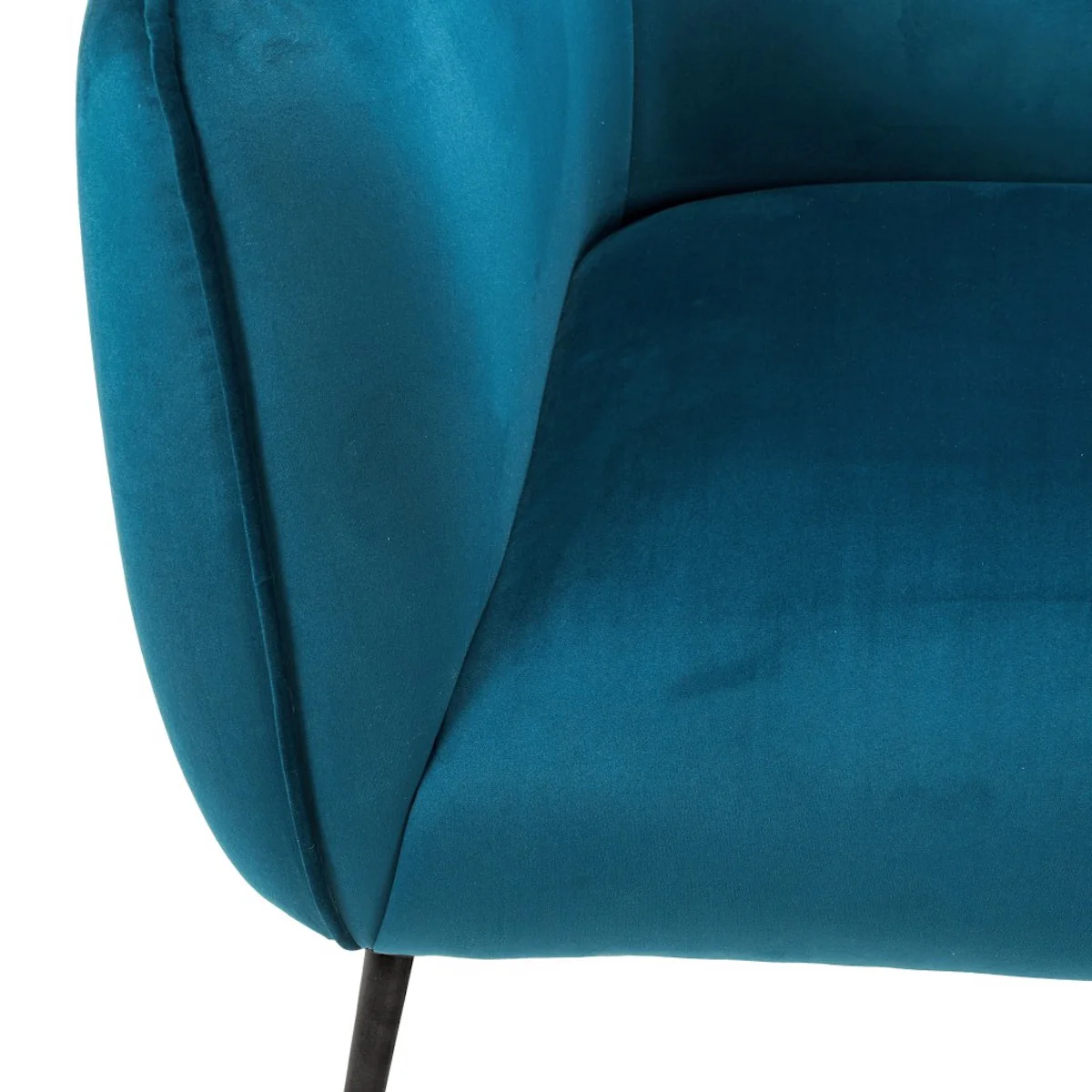 Pacific Lifestyle Soren Sapphire Blue Velvet and Metal Sofa - Image 13