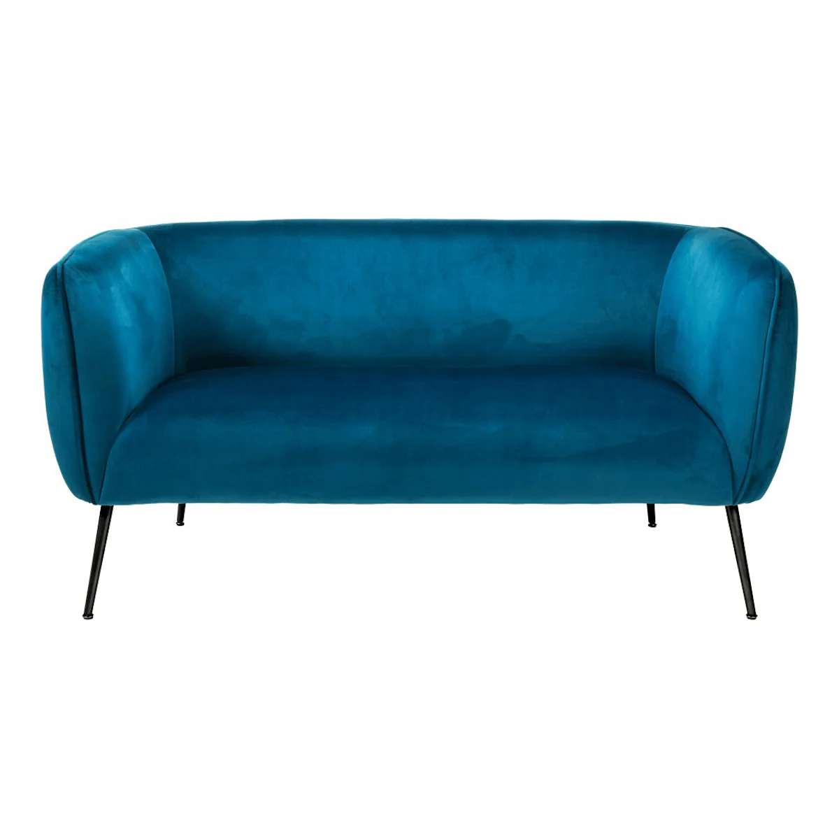 Pacific Lifestyle Soren Sapphire Blue Velvet and Metal Sofa - Image 8