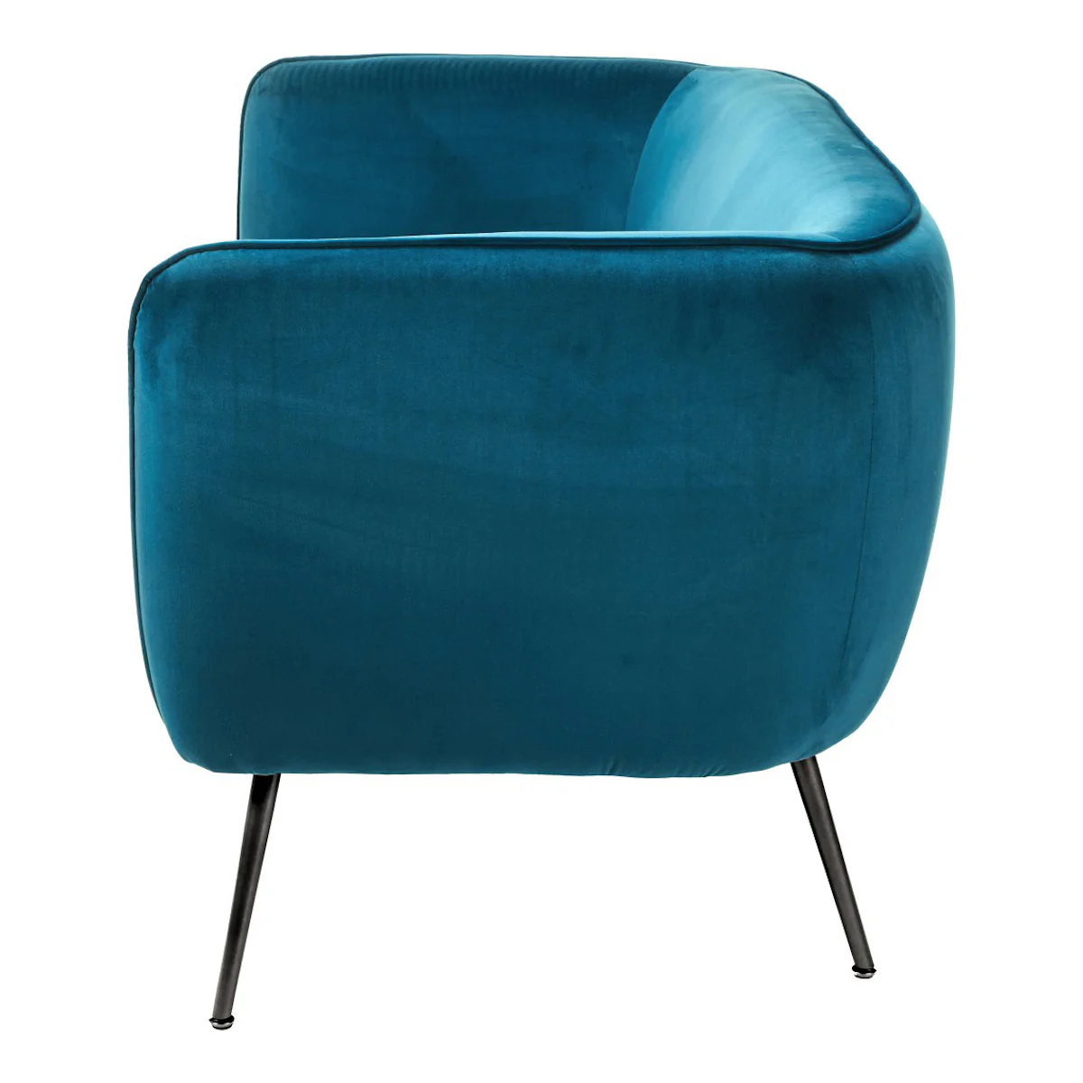 Pacific Lifestyle Soren Sapphire Blue Velvet and Metal Sofa - Image 9