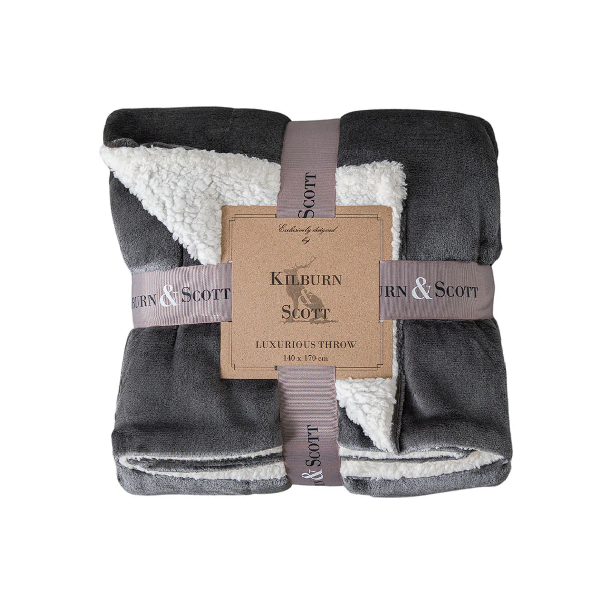 Gallery Direct Sterling Sherpa Throw - Image 2