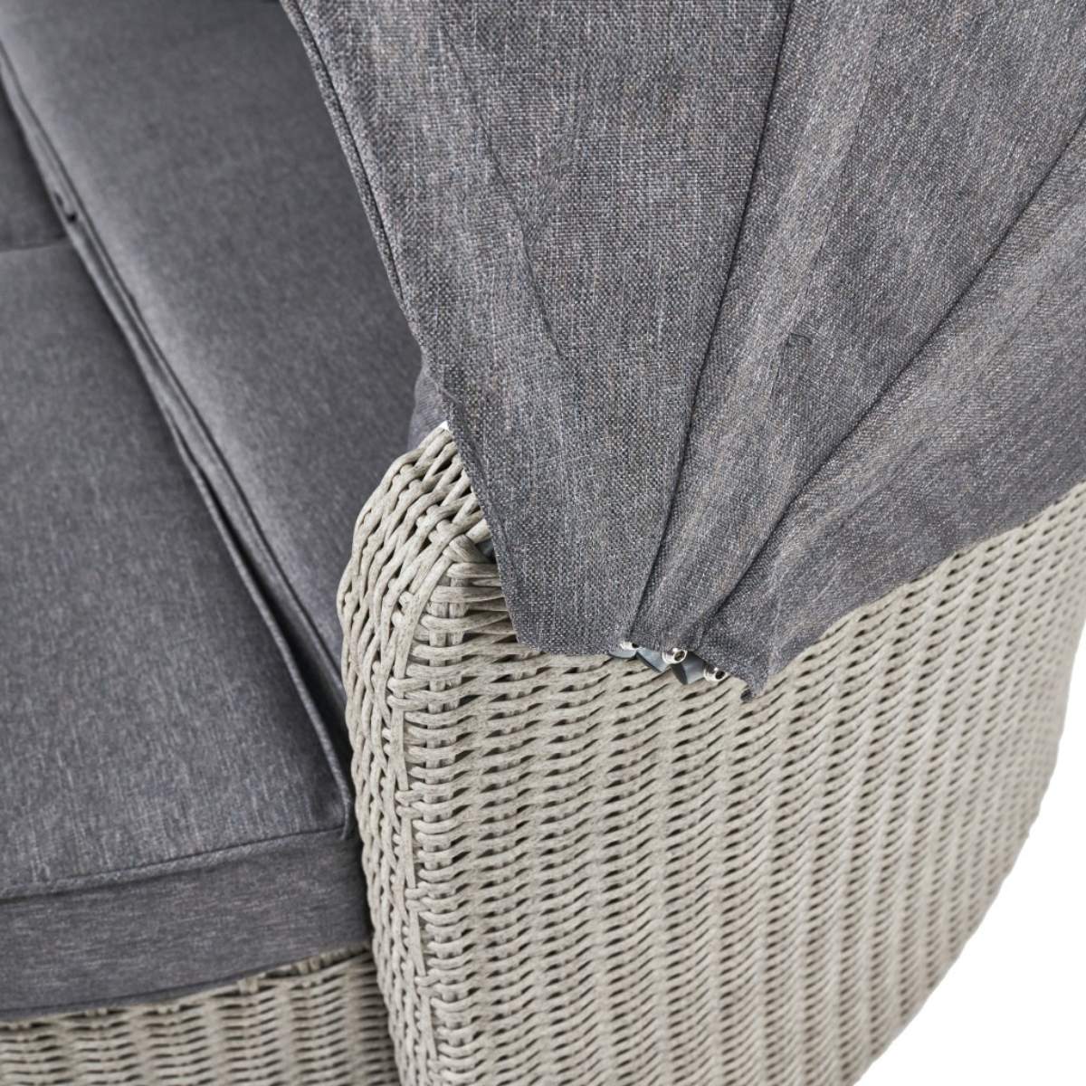 Pacific Lifestyle Stone Grey Bermuda Day Bed - Image 16