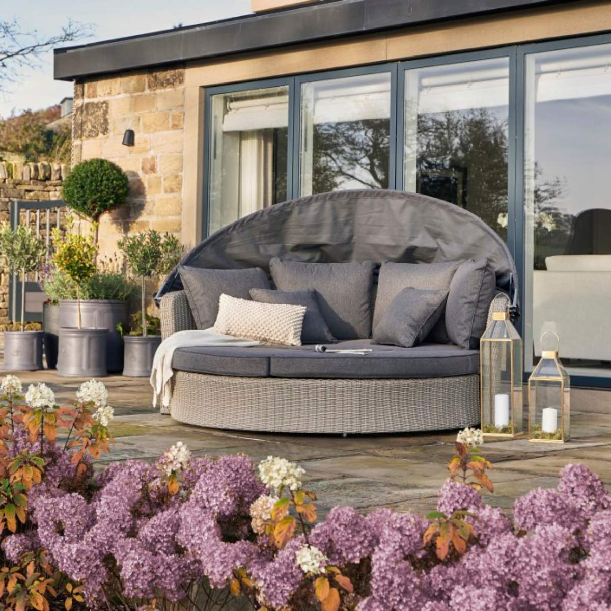 Pacific Lifestyle Stone Grey Bermuda Day Bed - Image 19