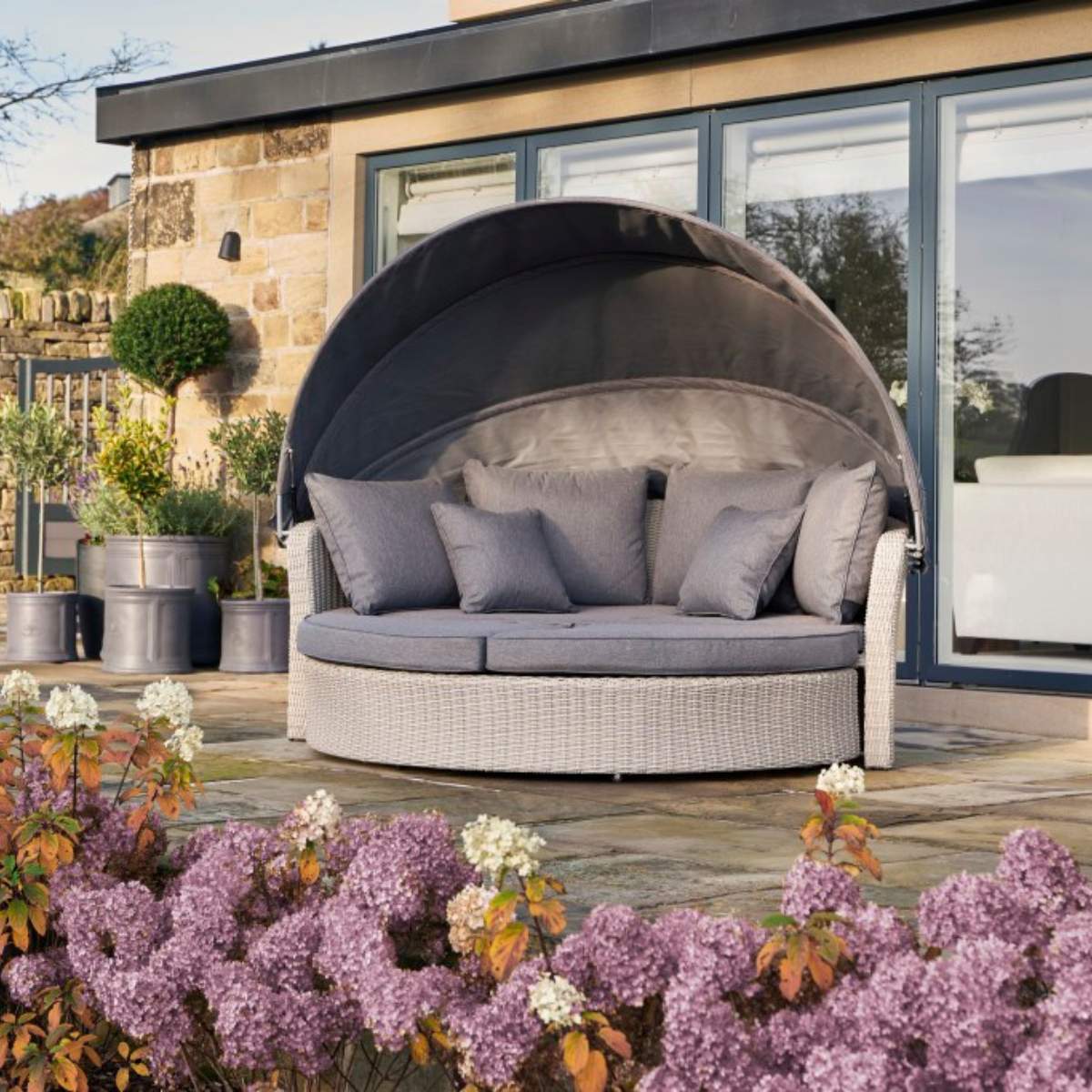 Pacific Lifestyle Stone Grey Bermuda Day Bed - Image 21