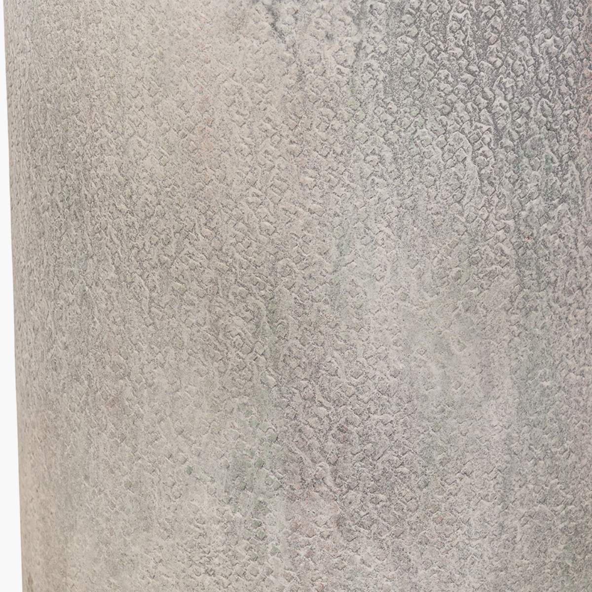 Pacific Lifestyle Stone Grey Metal and Clear Glass Hurricane Large - Image 4